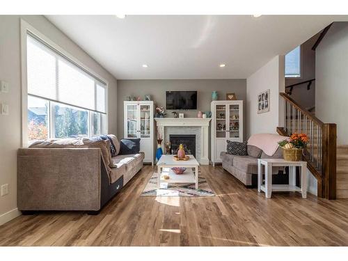 40 Northlander Way West, Lethbridge, AB - Indoor Photo Showing Living Room With Fireplace