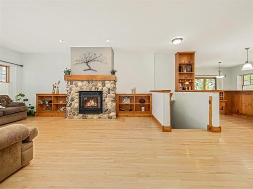 570 27 Street, Fort Macleod, AB - Indoor Photo Showing Living Room With Fireplace