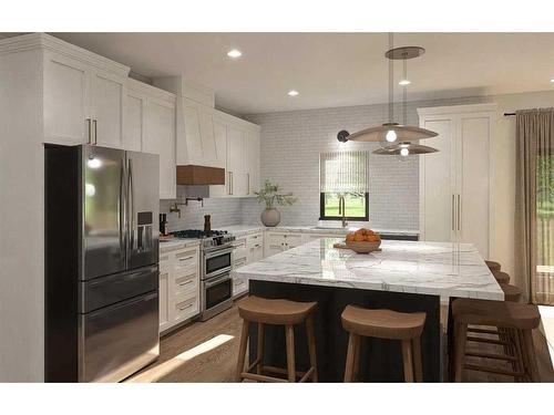 1059 Caledonia Place West, Lethbridge, AB - Indoor Photo Showing Kitchen With Upgraded Kitchen