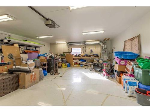 5008 4 Street, Coalhurst, AB - Indoor Photo Showing Garage