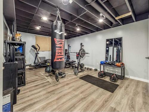 612 Mcdougall Street, Pincher Creek, AB - Indoor Photo Showing Gym Room