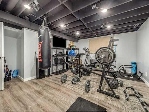 612 Mcdougall Street, Pincher Creek, AB - Indoor Photo Showing Gym Room