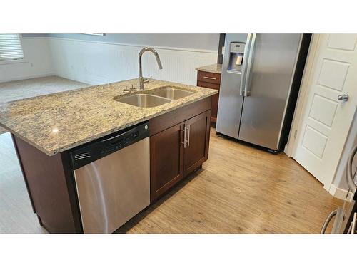 2236 18 Avenue, Coaldale, AB - Indoor Photo Showing Kitchen With Stainless Steel Kitchen With Double Sink