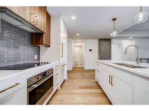 325-102 Scenic Drive North, Lethbridge, AB - Indoor Photo Showing Kitchen With Double Sink With Upgraded Kitchen