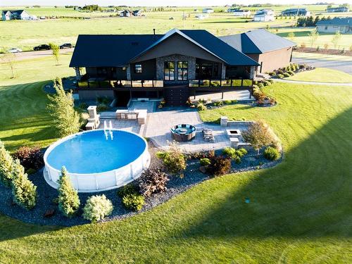 14 Countrylane Blvd, Rural Taber, M.D. Of, AB - Outdoor With Above Ground Pool With View