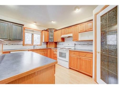 110 Cougar Crescent North, Lethbridge, AB - Indoor Photo Showing Kitchen With Double Sink