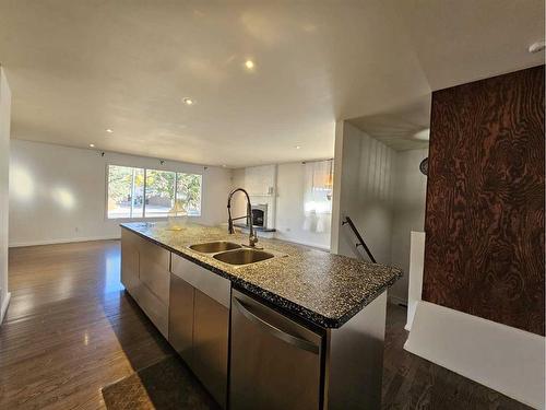 1138 Great Lakes Road South, Lethbridge, AB - Indoor Photo Showing Kitchen With Double Sink