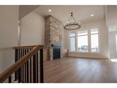 2154 21A Street, Coaldale, AB - Indoor With Fireplace