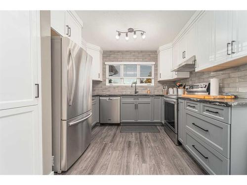 1501 Aspen Place South, Lethbridge, AB - Indoor Photo Showing Kitchen With Stainless Steel Kitchen With Upgraded Kitchen