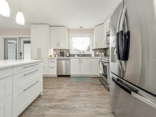 88 Erminedale Boulevard North, Lethbridge, AB - Indoor Photo Showing Kitchen With Stainless Steel Kitchen