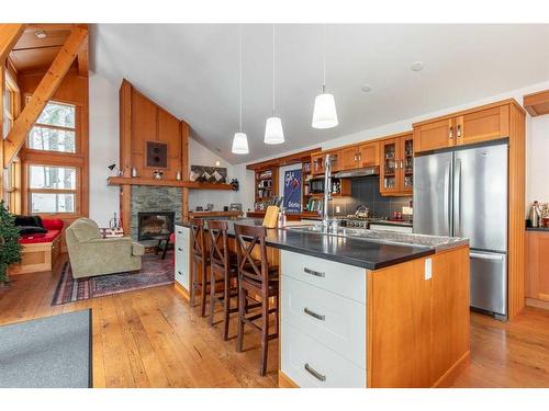 45 Gravenstafel Nook, Rural Pincher Creek No. 9, M.D. Of, AB - Indoor Photo Showing Kitchen With Fireplace