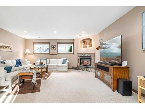 51 Sunrise Circle Sw, Medicine Hat, AB - Indoor Photo Showing Living Room With Fireplace