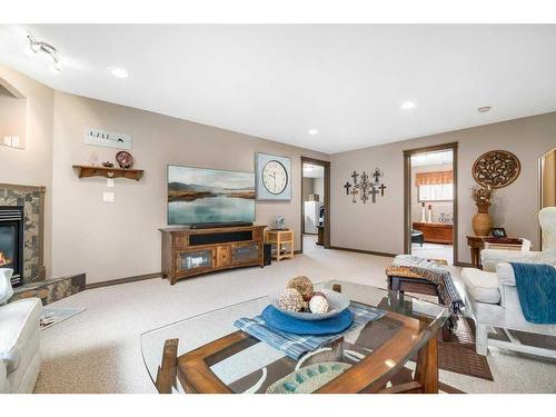 51 Sunrise Circle Sw, Medicine Hat, AB - Indoor Photo Showing Living Room With Fireplace