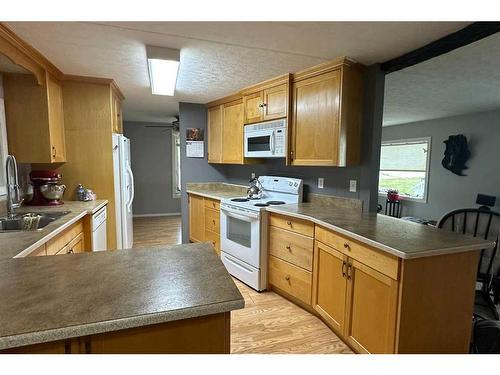 120 6 Avenue Ne, Milk River, AB - Indoor Photo Showing Kitchen With Double Sink