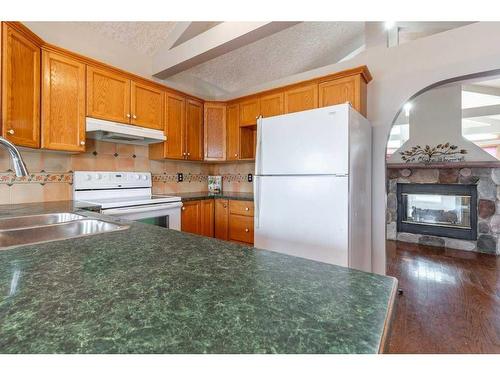 60 White Pelican Way, Lake Newell Resort, AB - Indoor Photo Showing Kitchen With Double Sink