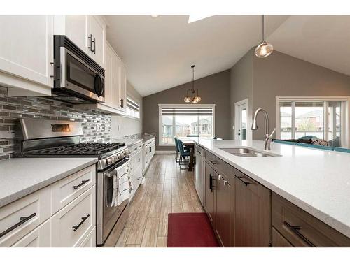 2413 Aspen Drive, Coaldale, AB - Indoor Photo Showing Kitchen With Double Sink With Upgraded Kitchen