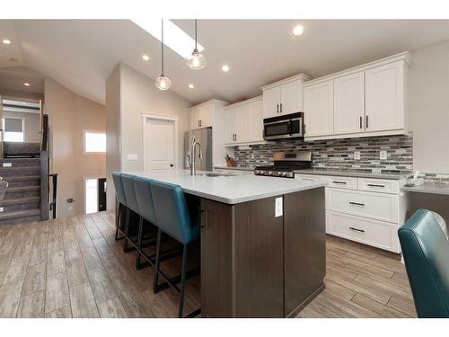 2413 Aspen Drive, Coaldale, AB - Indoor Photo Showing Kitchen With Upgraded Kitchen