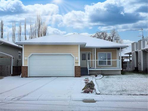 609 46 Avenue West, Claresholm, AB - Outdoor With Deck Patio Veranda