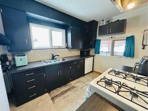 145 6 Street, Stirling, AB - Indoor Photo Showing Kitchen With Double Sink