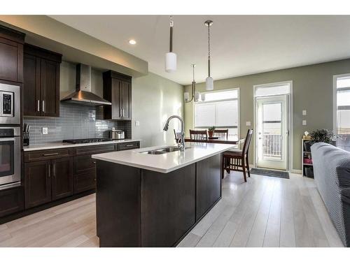 325 Rivergrove Chase West, Lethbridge, AB - Indoor Photo Showing Kitchen With Double Sink With Upgraded Kitchen