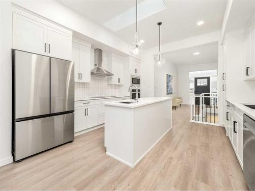 3221 44 Street South, Lethbridge, AB - Indoor Photo Showing Kitchen With Stainless Steel Kitchen With Upgraded Kitchen