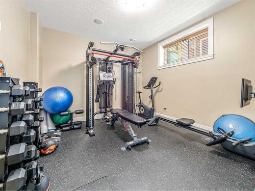 496 Arbourwood Terrace South, Lethbridge, AB - Indoor Photo Showing Gym Room