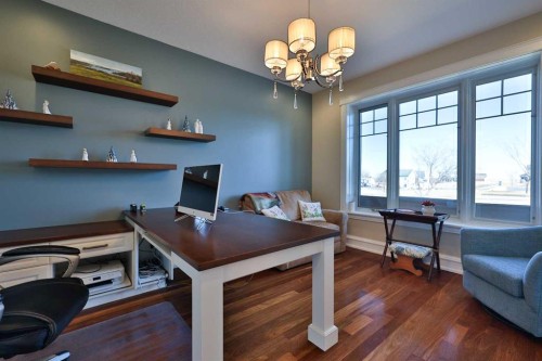 28 Cobblestone Lane, Raymond, AB - Indoor Photo Showing Office