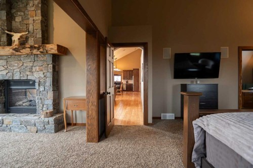 195041 Highway 512, Rural Lethbridge County, AB - Indoor With Fireplace