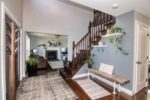 280 1 Avenue North, Magrath, AB - Indoor With Fireplace