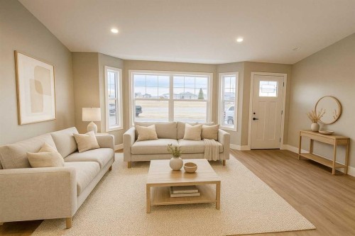 419 Meadowlark Way, Vulcan, AB - Indoor Photo Showing Living Room