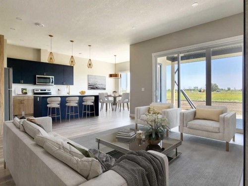 24 Tamarack Road East, Claresholm, AB - Indoor Photo Showing Living Room