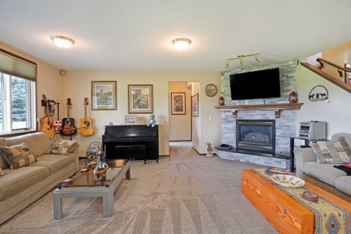 201076 Range Road 142, Rural Newell, County Of, AB - Indoor Photo Showing Living Room With Fireplace