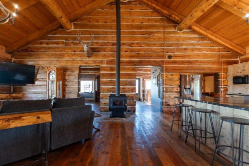 104103 Range Rd 20-1A, Rural Lethbridge County, AB - Indoor With Fireplace