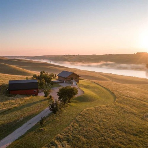 104103 Range Rd 20-1A, Rural Lethbridge County, AB - Outdoor With Body Of Water With View