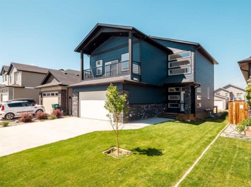 332 Rivergrove Chase West, Lethbridge, AB - Outdoor With Balcony