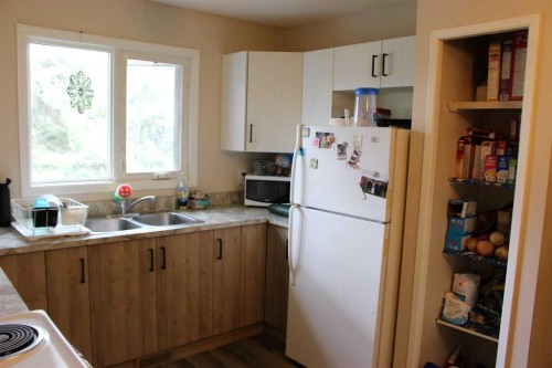 719 B Rosewood Avenue, Picture Butte, AB - Indoor Photo Showing Kitchen With Double Sink
