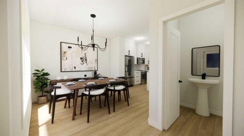 2705 16 Avenue, Coaldale, AB - Indoor Photo Showing Dining Room