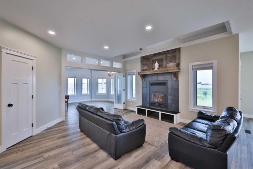 204041 Twp Rd 6-3A, Raymond, AB - Indoor With Fireplace