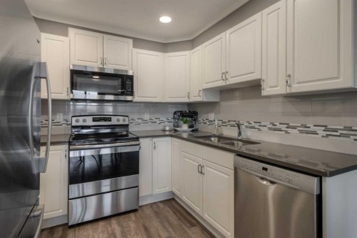 240-100 2 Avenue South, Lethbridge, AB - Indoor Photo Showing Kitchen With Double Sink