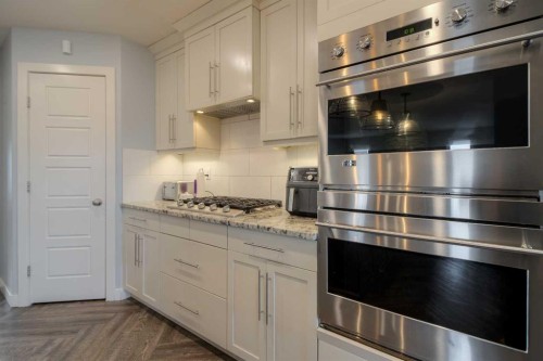 541 Aquitania Boulevard West, Lethbridge, AB - Indoor Photo Showing Kitchen With Stainless Steel Kitchen With Upgraded Kitchen