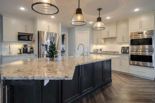 541 Aquitania Boulevard West, Lethbridge, AB - Indoor Photo Showing Kitchen With Stainless Steel Kitchen With Upgraded Kitchen