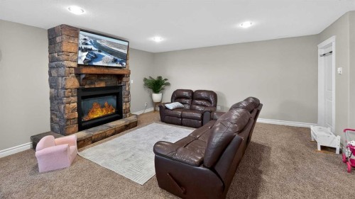 305 Lyndon Road, Fort Macleod, AB - Indoor With Fireplace