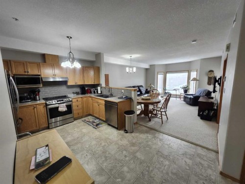 225-2020 32 Street South, Lethbridge, AB - Indoor Photo Showing Kitchen With Double Sink