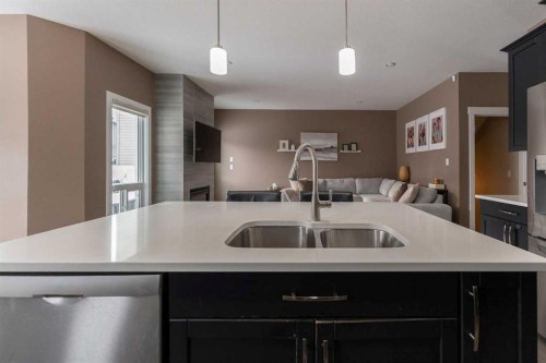 172 Firelight Way West, Lethbridge, AB - Indoor Photo Showing Kitchen With Double Sink