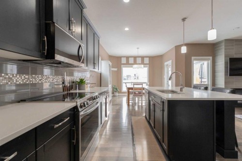 172 Firelight Way West, Lethbridge, AB - Indoor Photo Showing Kitchen With Upgraded Kitchen
