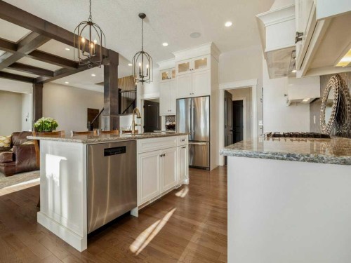 182 Canyon Estates Way West, Lethbridge, AB - Indoor Photo Showing Kitchen With Upgraded Kitchen