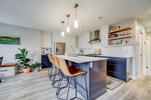 514 Devonia Road West, Lethbridge, AB - Indoor Photo Showing Kitchen With Upgraded Kitchen