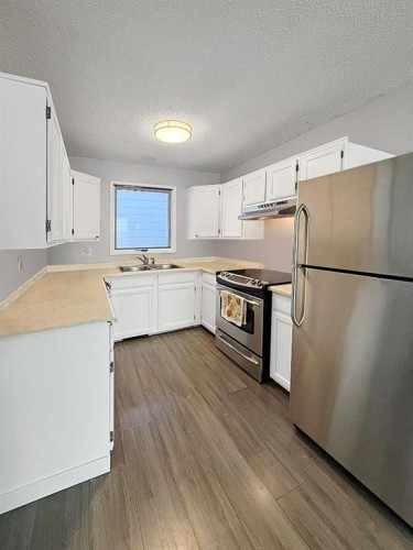 113 Cayuga Crescent West, Lethbridge, AB - Indoor Photo Showing Kitchen With Double Sink