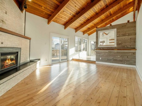 101 3 Street South, Picture Butte, AB - Indoor Photo Showing Living Room With Fireplace