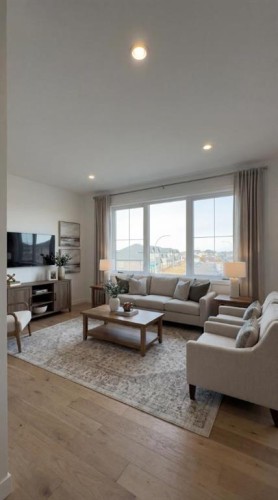 393 Rivergrove Chase West, Lethbridge, AB - Indoor Photo Showing Living Room